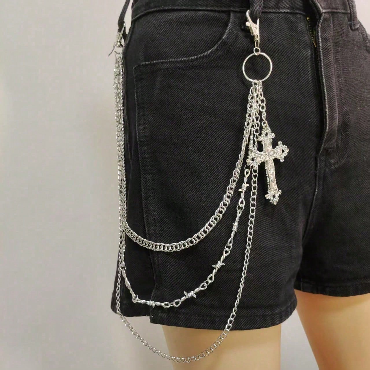 Body Jewelry Trend - 1PC street personality trend lanyard, multi-layer