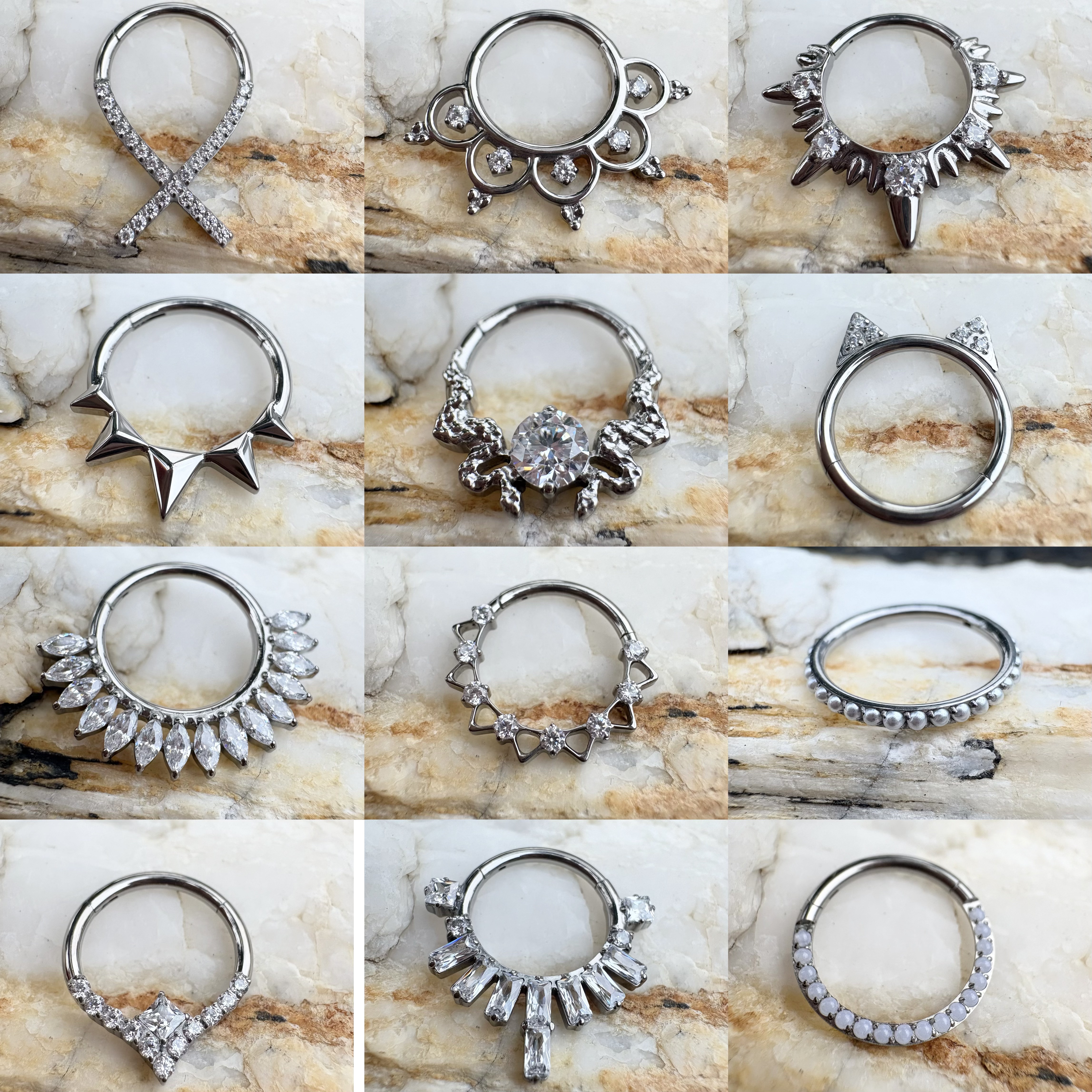 Body Jewelry Implant Grade - 16G Implant Grade Titanium Hinged Segment