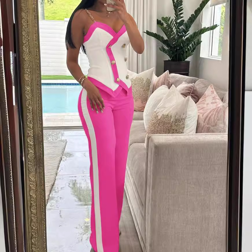 Women Side Striped Work Suit S - Body Jewelry Waist ulasan dan harga