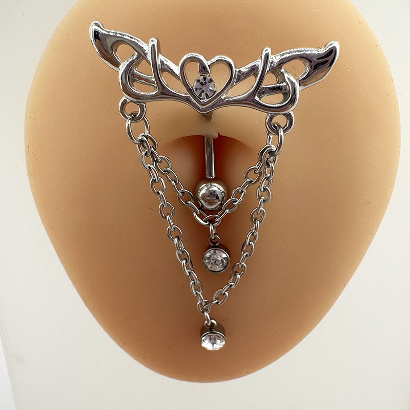 Love Wings Chain Pendant Navel - Body Jewelry Trend ulasan dan harga