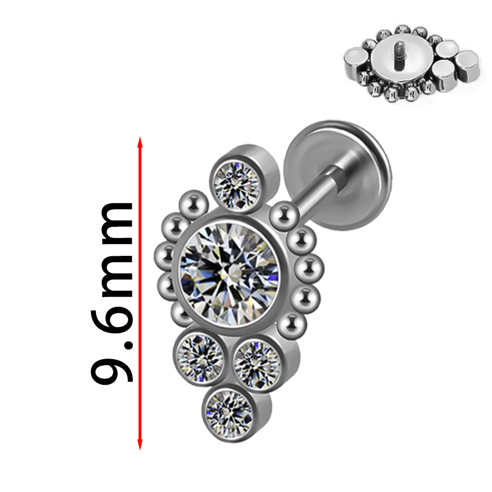 ASTM F136 Titanium Sunflower W - Body Jewelry Implant Grade ulasan dan harga