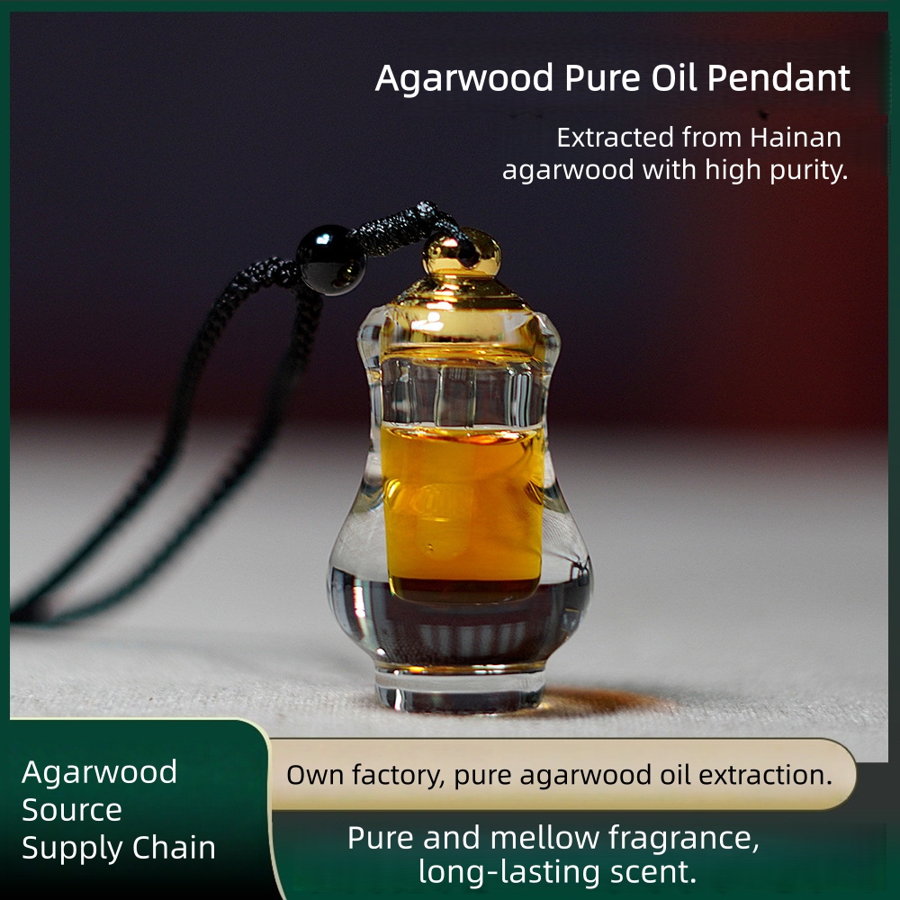 Agarwood Essential Oil Pendant - Body Jewelry Co ulasan dan harga
