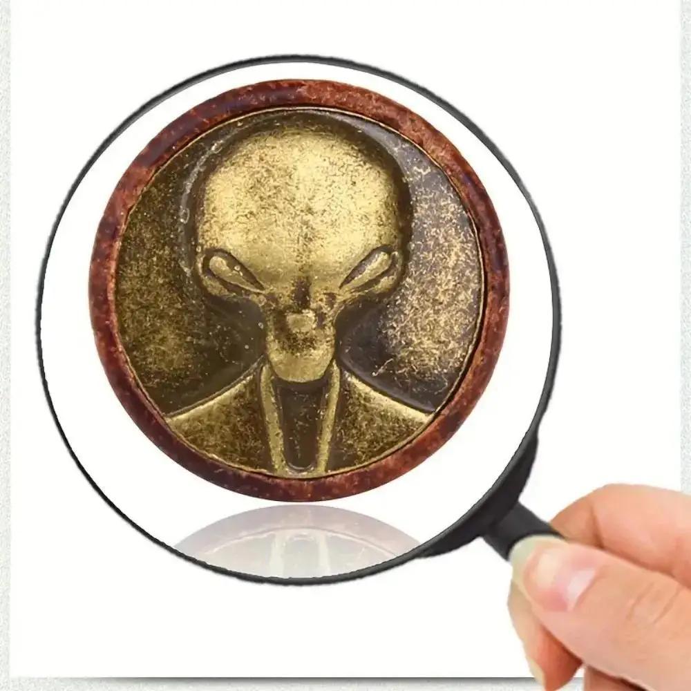 2pcs Vintage Wooden Alien Head - Body Jewelry Materials ulasan dan harga