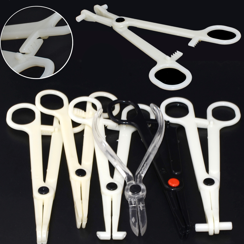 1PC Acrylic Piercing Clamp Ear - Body Jewelry Ring Opening Pliers ulasan dan harga