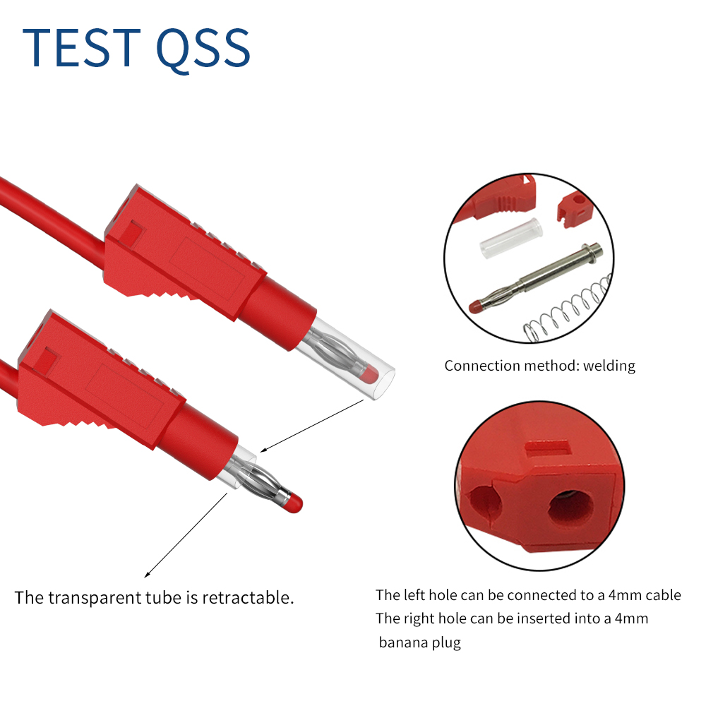 QSS 1M 5Pcs Multimeter Test Le - Body Jewelry 4 U ulasan dan harga