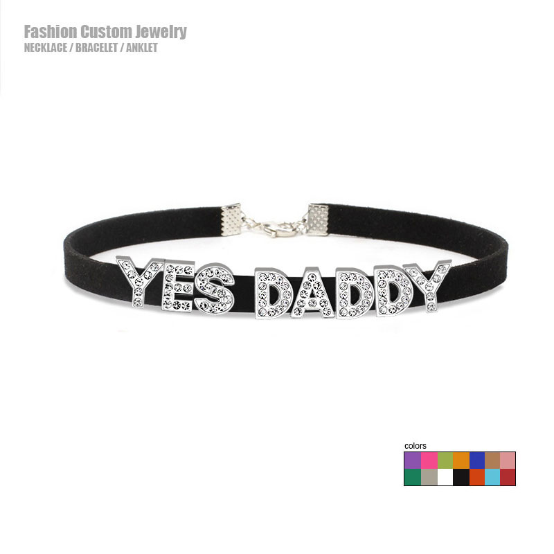 Sexy Rhinestone Letters YES DA - Body Jewelry Goth ulasan dan harga