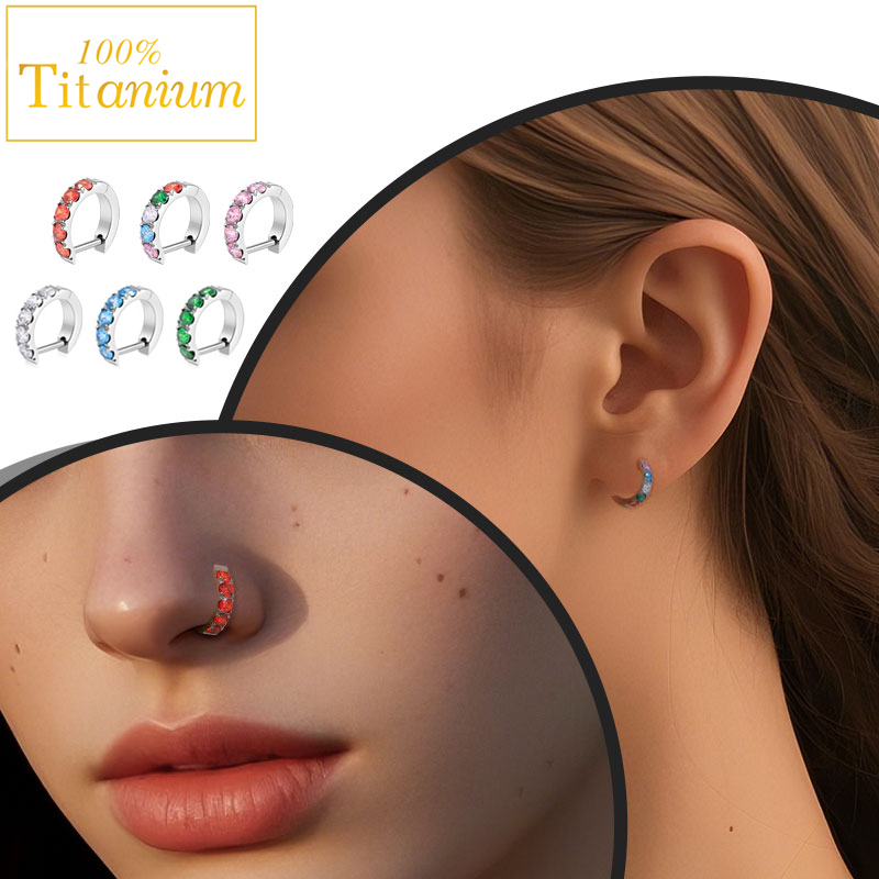F136 Titanium Hinged Earring f - Body Jewelry Implant Grade ulasan dan harga