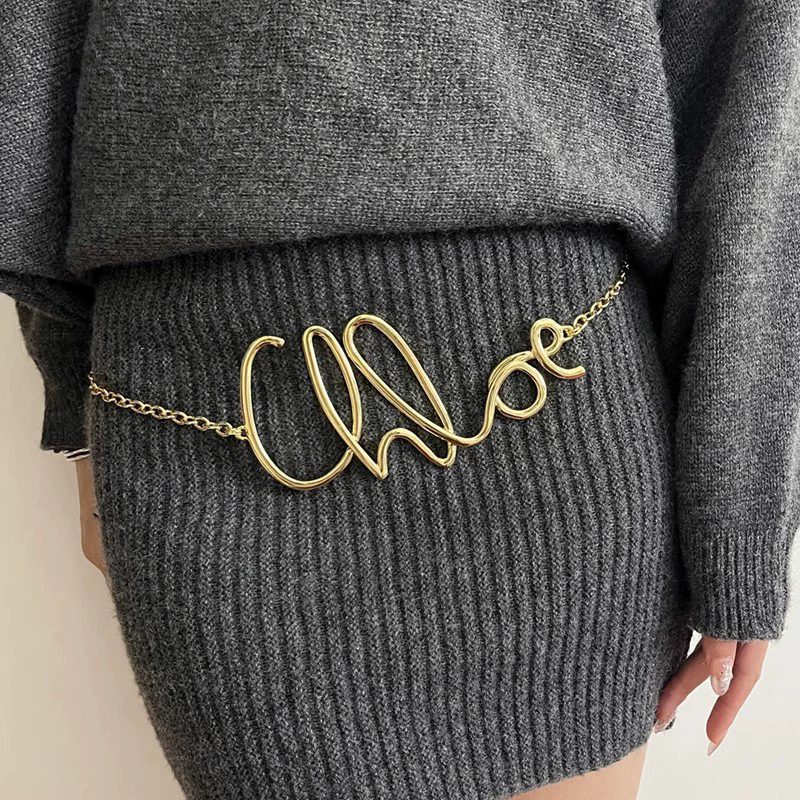 2025 New Retro Gold Letter Wai - Body Jewelry Waist ulasan dan harga