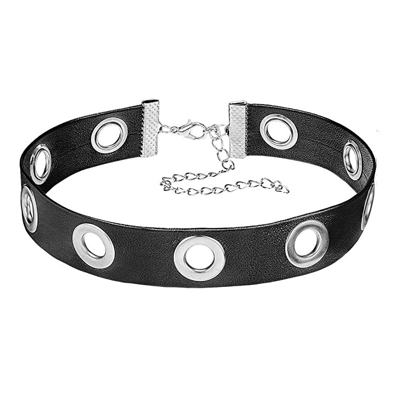 New Trend Leather Choker Neckl - Body Jewelry Trend ulasan dan harga