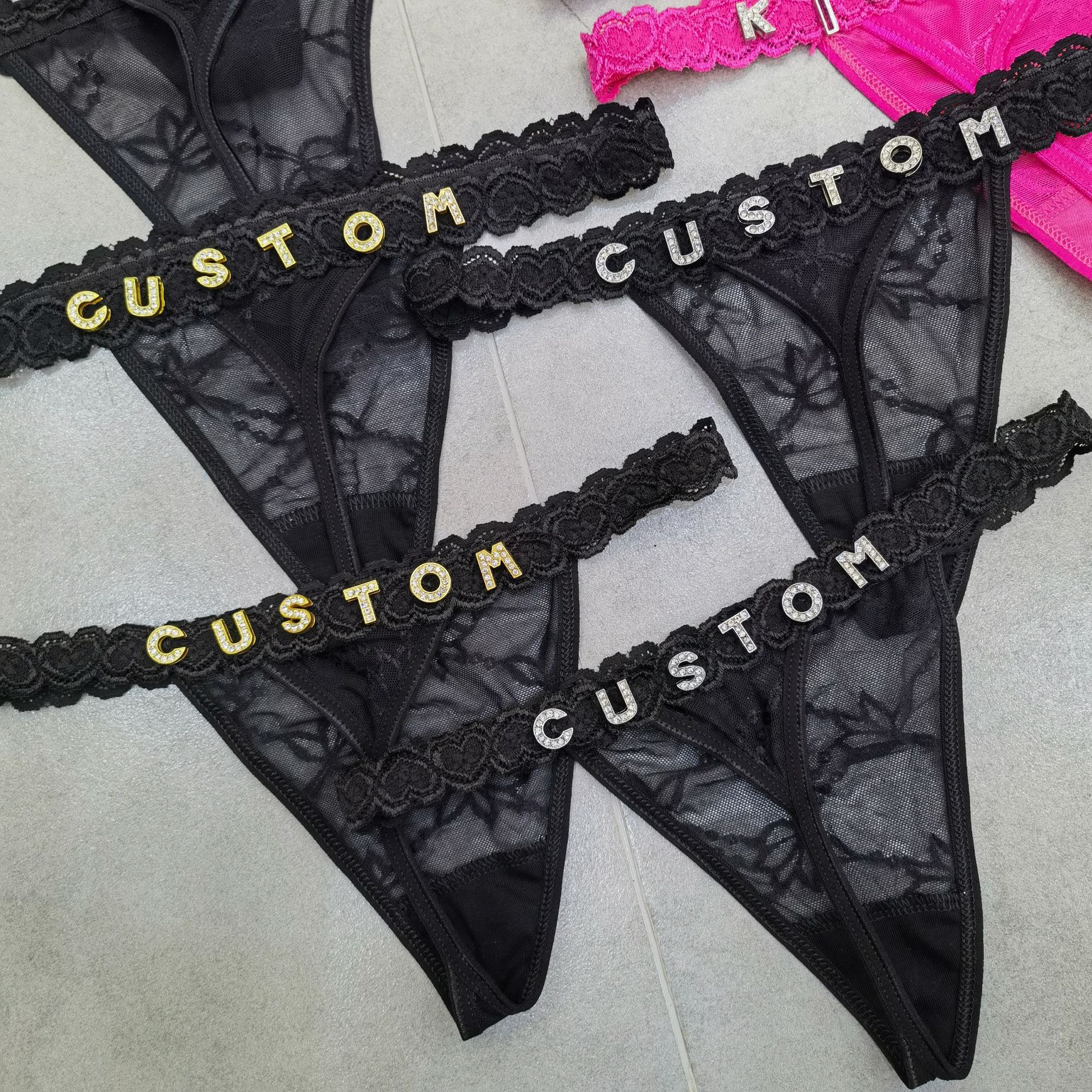 Customize Thongs Crystal Name  - Body Jewelry ulasan dan harga