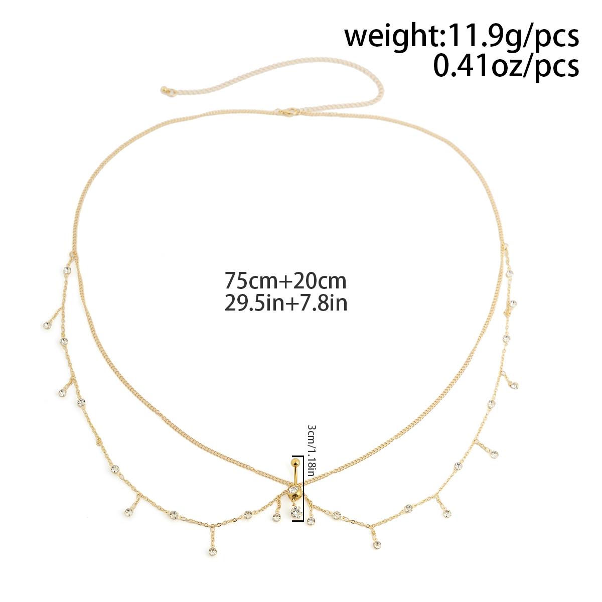 Ingemark Minimalism Multilayer - Body Jewelry Goth ulasan dan harga