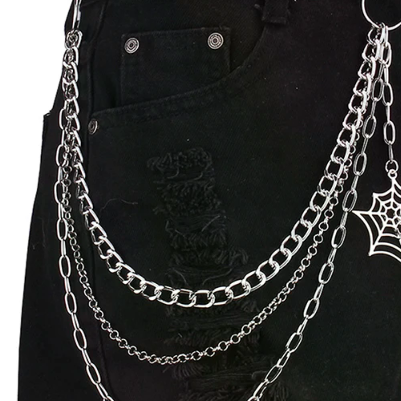 Fashion Punk Metal Pants Chain - Body Jewelry Waist ulasan dan harga