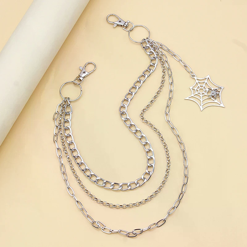 Fashion Punk Metal Pants Chain - Body Jewelry Waist ulasan dan harga