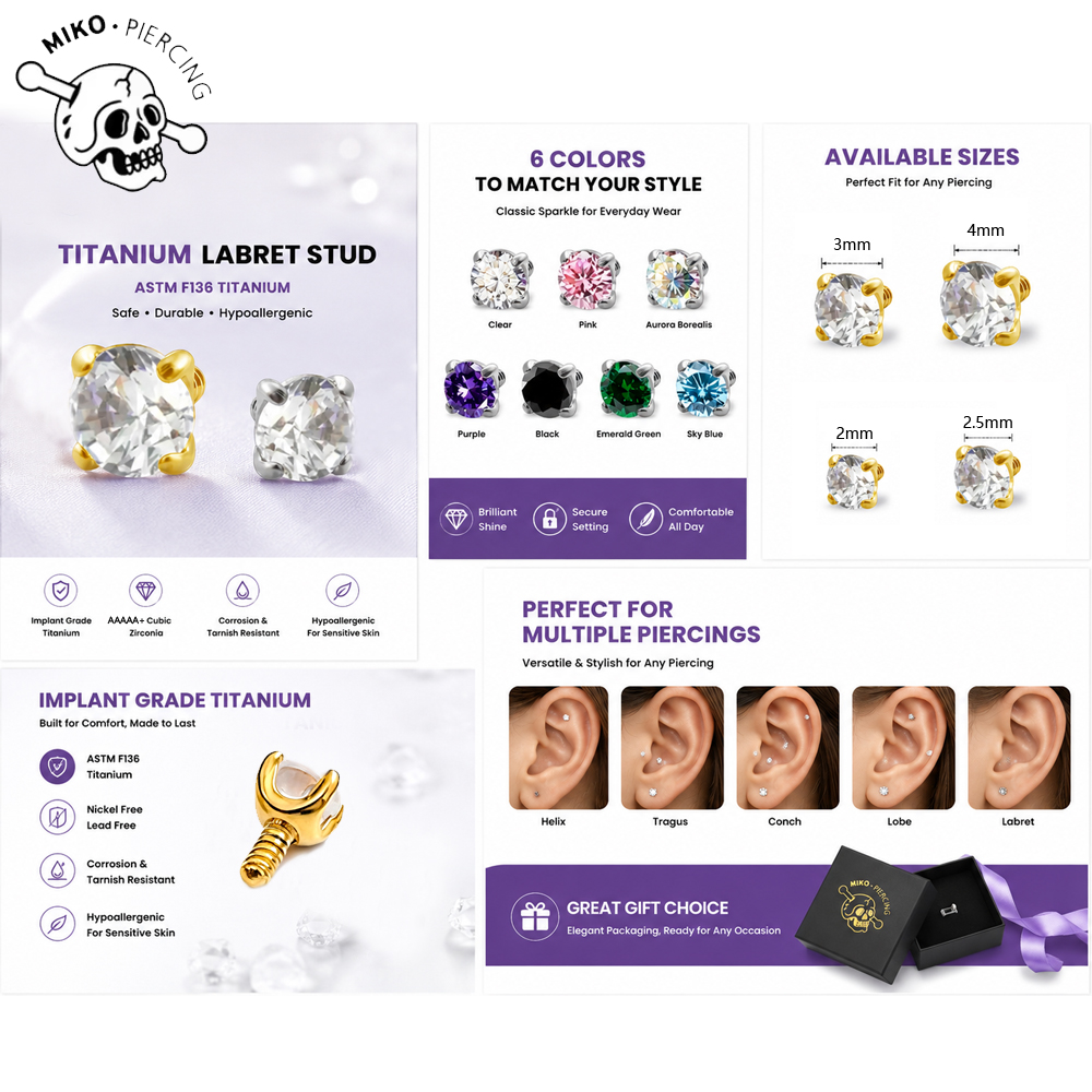 10pcs G23 Implant Grade Titani - Body Jewelry Implant Grade ulasan dan harga