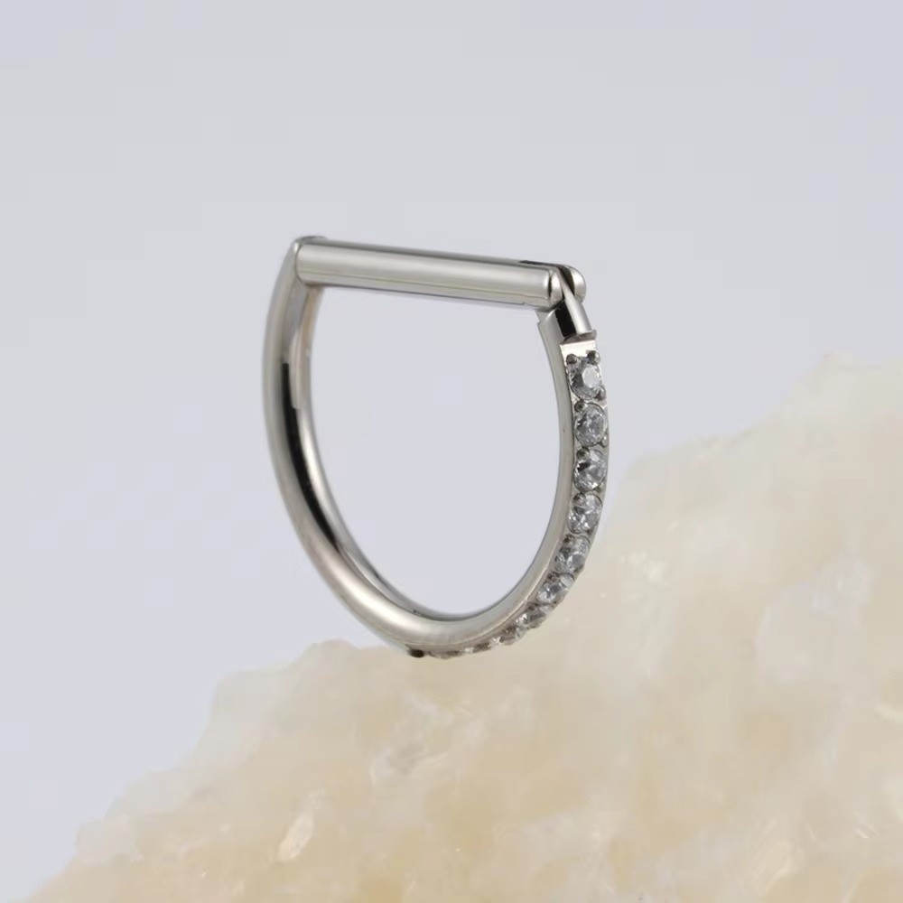 ASTM F136 Titanium Septum Ring - Body Jewelry Materials ulasan dan harga