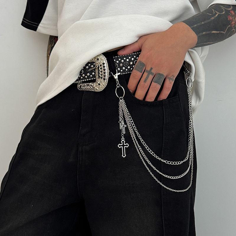 New Retro Punk Rock Cross Pant - Body Jewelry Waist ulasan dan harga
