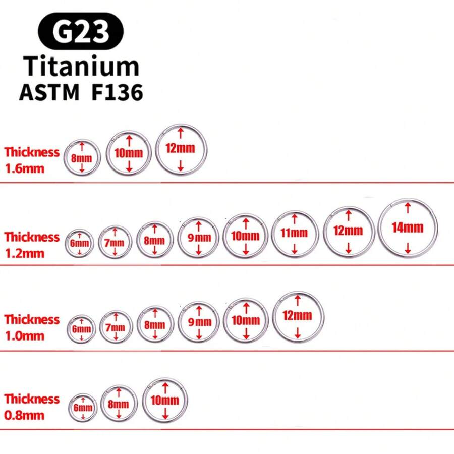 G23 Titanium Small Circle Nose - Body Jewelry ulasan dan harga