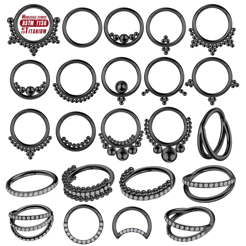 F136 Titanium Piercing Black N - Body Jewelry Implant Grade ulasan dan harga