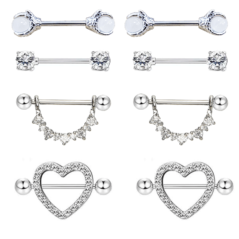 4 pairs of stainless steel Eur - Body Jewelry 4 U ulasan dan harga