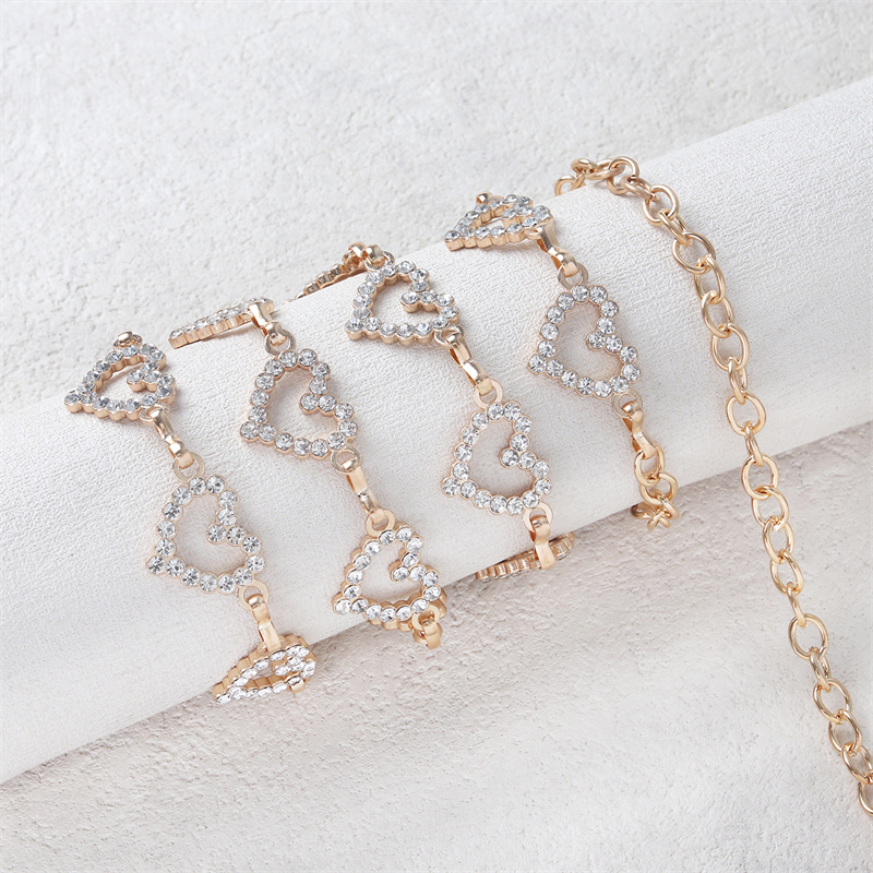 Fashion Rhinestone Heart Waist - Body Jewelry Waist ulasan dan harga