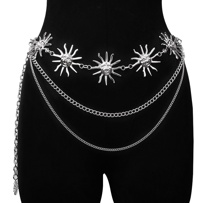 Chunky Multilayer Punk Gothic  - Body Jewelry Waist ulasan dan harga