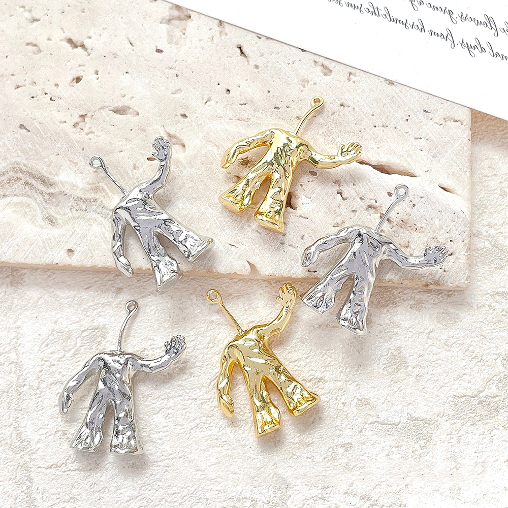 2 Pieces Copper Plated Real Go - Body Jewelry Materials ulasan dan harga