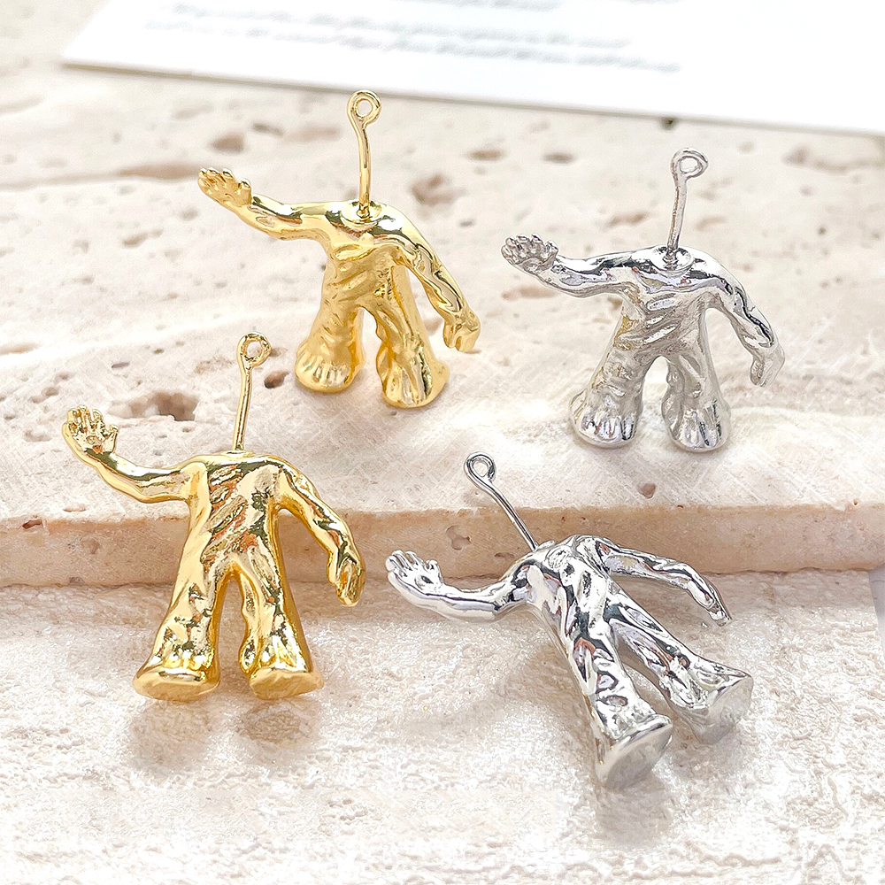 2 Pieces Copper Plated Real Go - Body Jewelry Materials ulasan dan harga