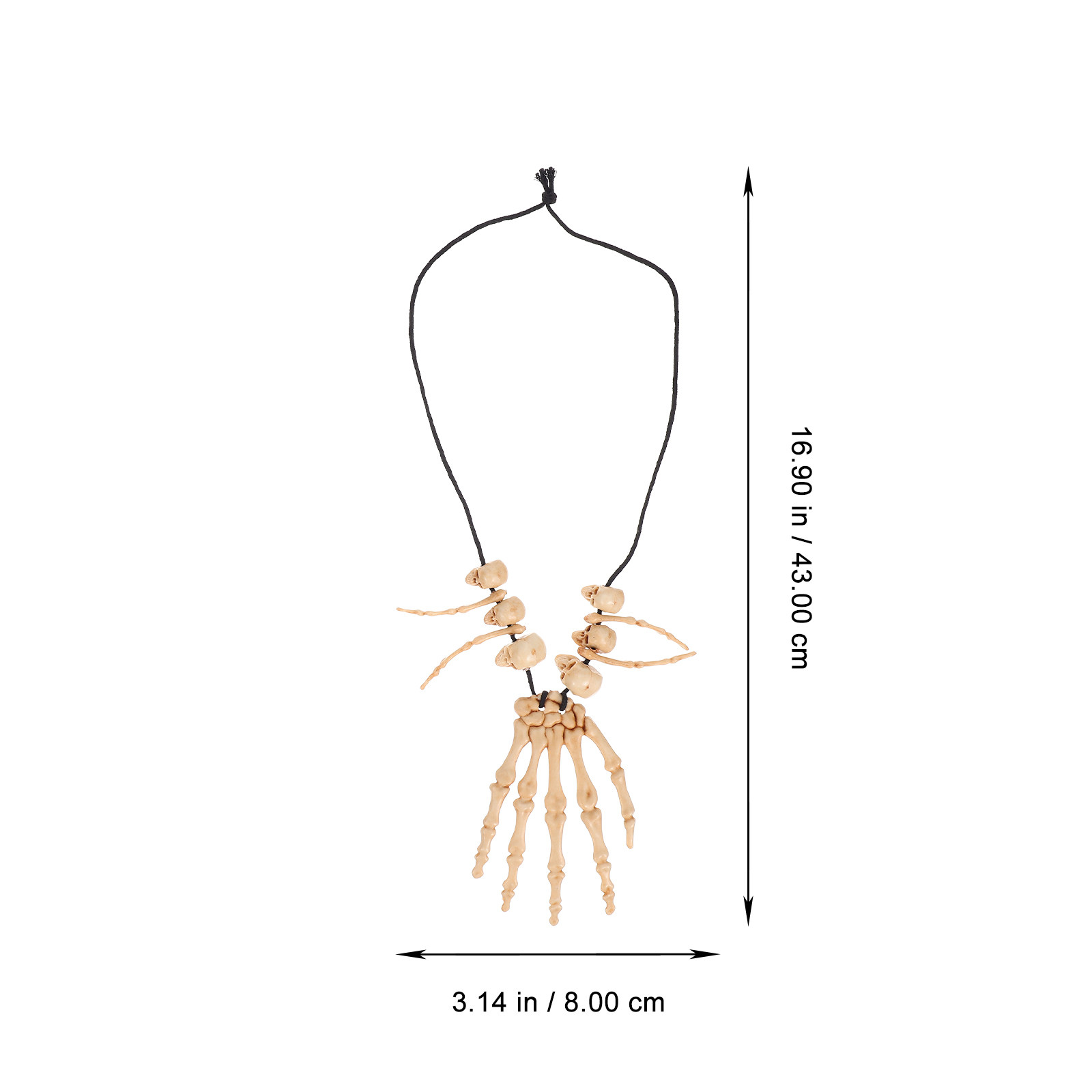 2Pcs Halloween Necklaces Skull - Body Jewelry Materials ulasan dan harga