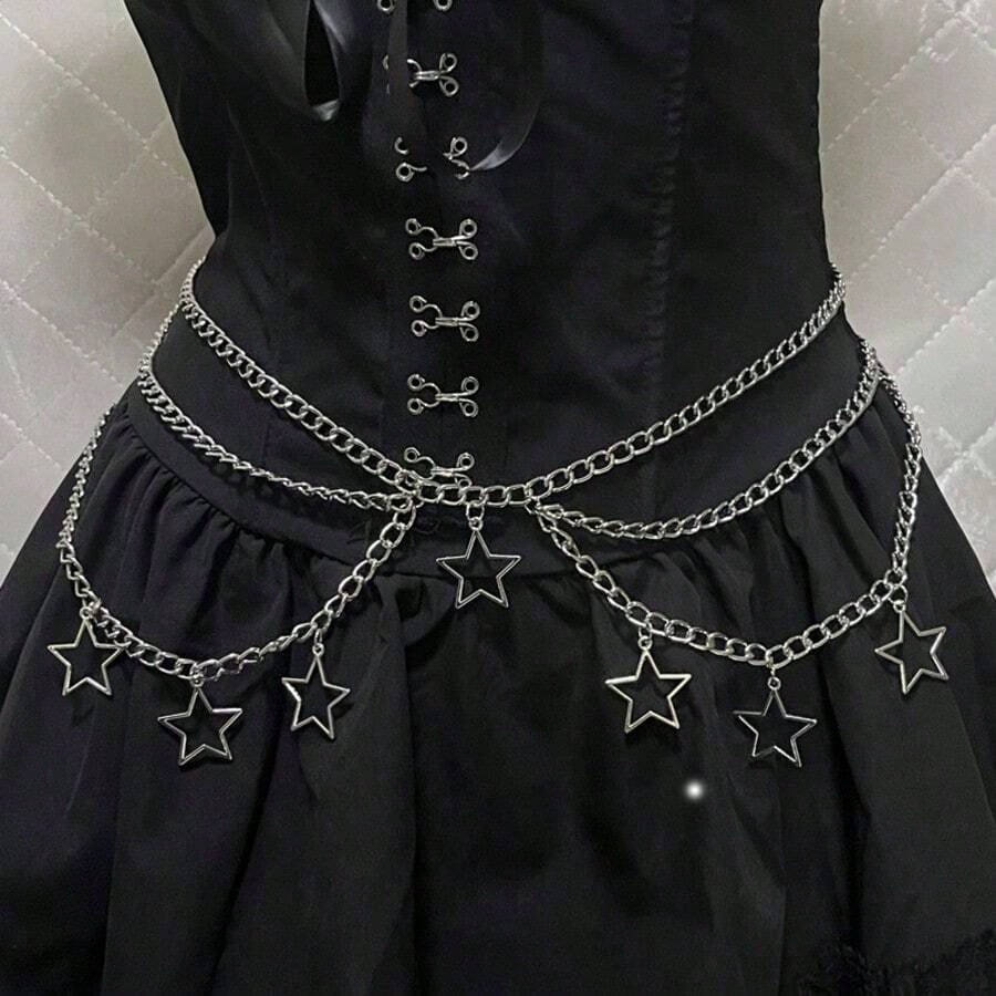 Punk Goth Steam Punk Five-Poin - Body Jewelry Goth ulasan dan harga