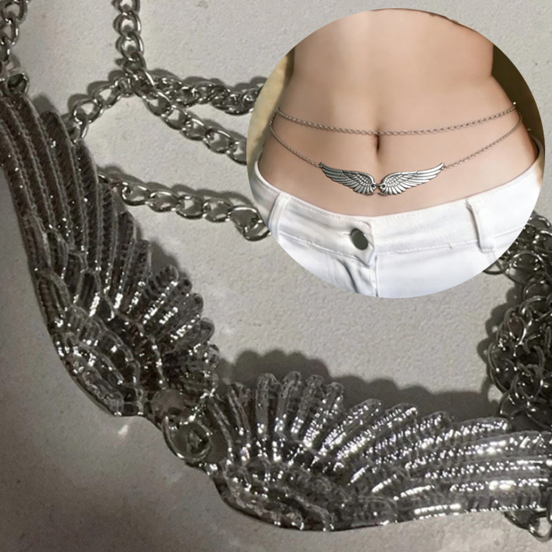 Double Layer Wings Angel Waist - Body Jewelry ulasan dan harga