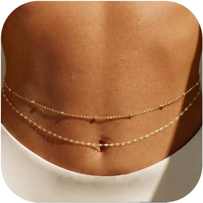 14K Gold Plated Waist Chain Wo - Body Jewelry ulasan dan harga