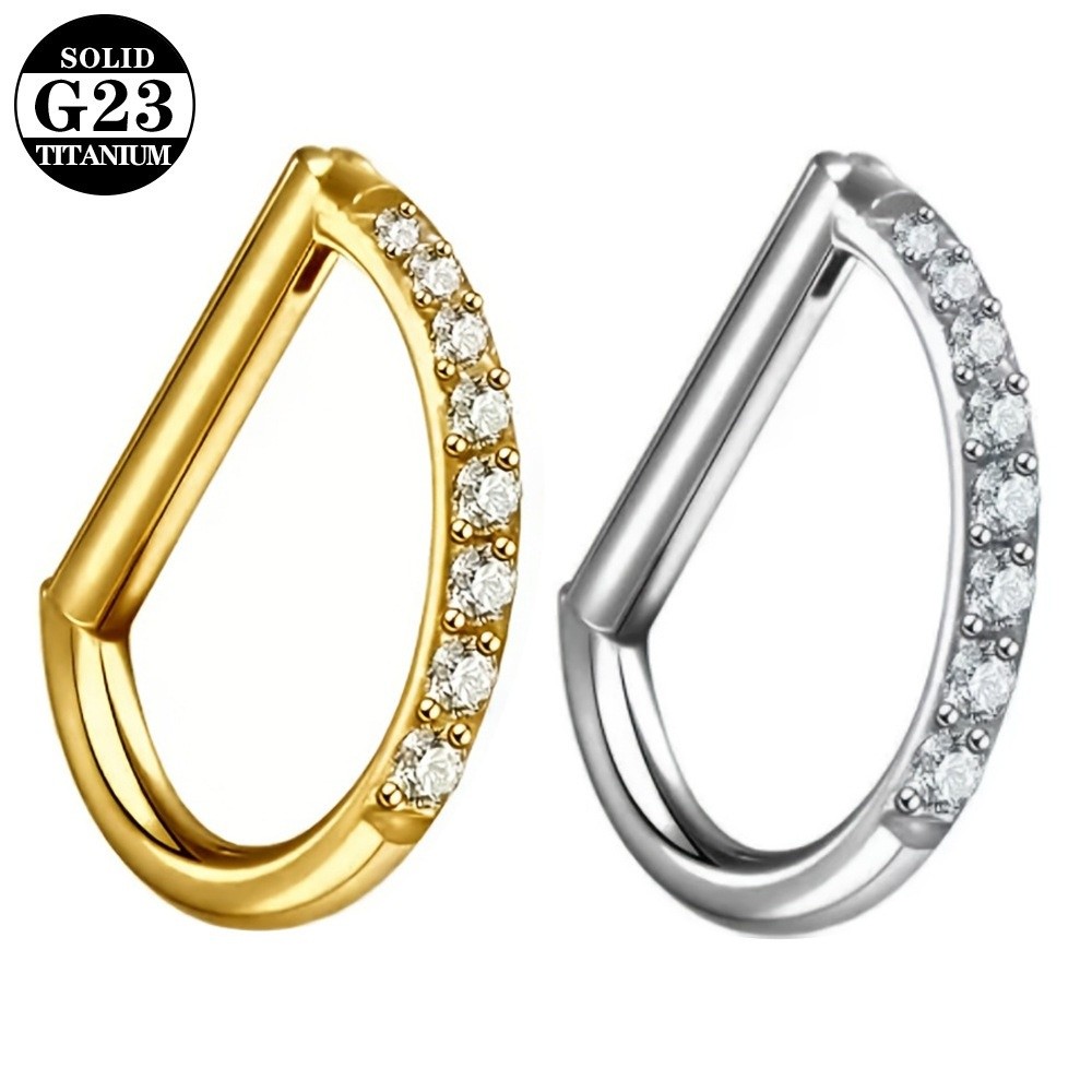 ASTM F136 Titanium Septum Ring - Body Jewelry Materials ulasan dan harga