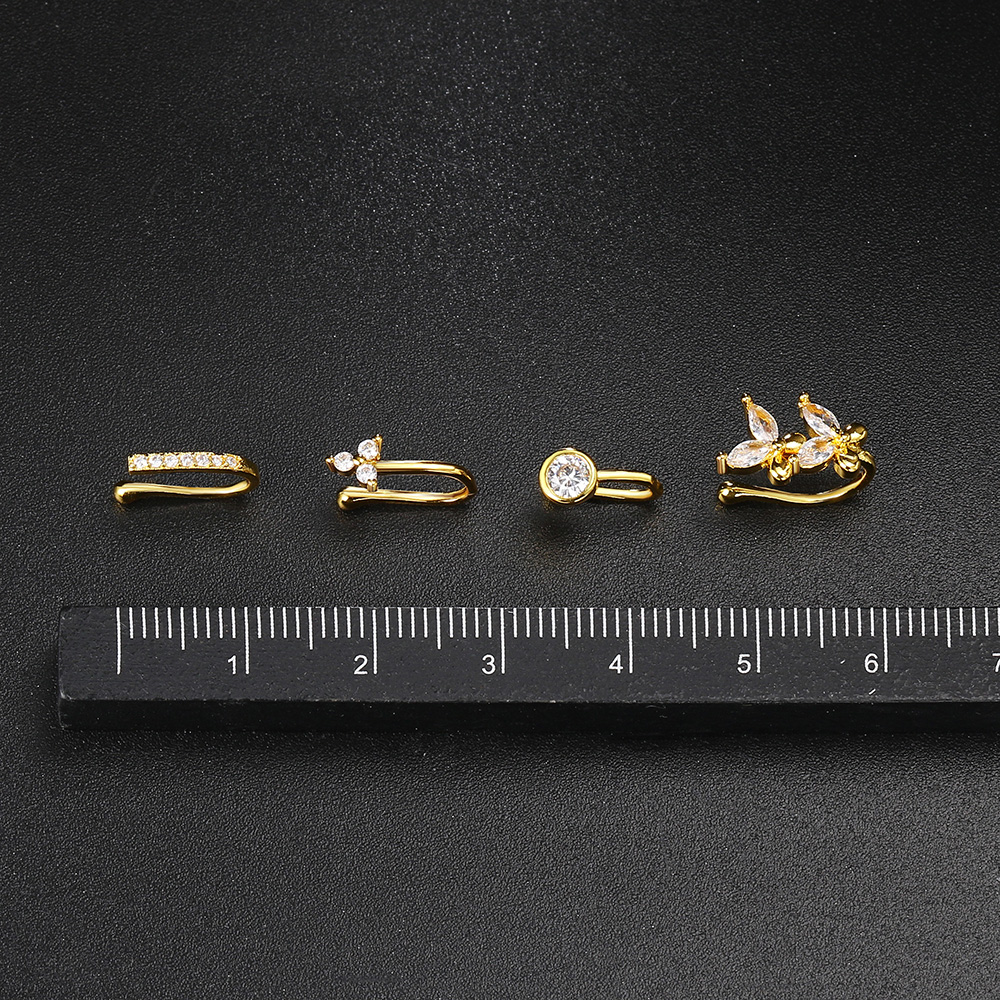 Fake Piercing Clip Nose Ring C - Body Jewelry Trend ulasan dan harga